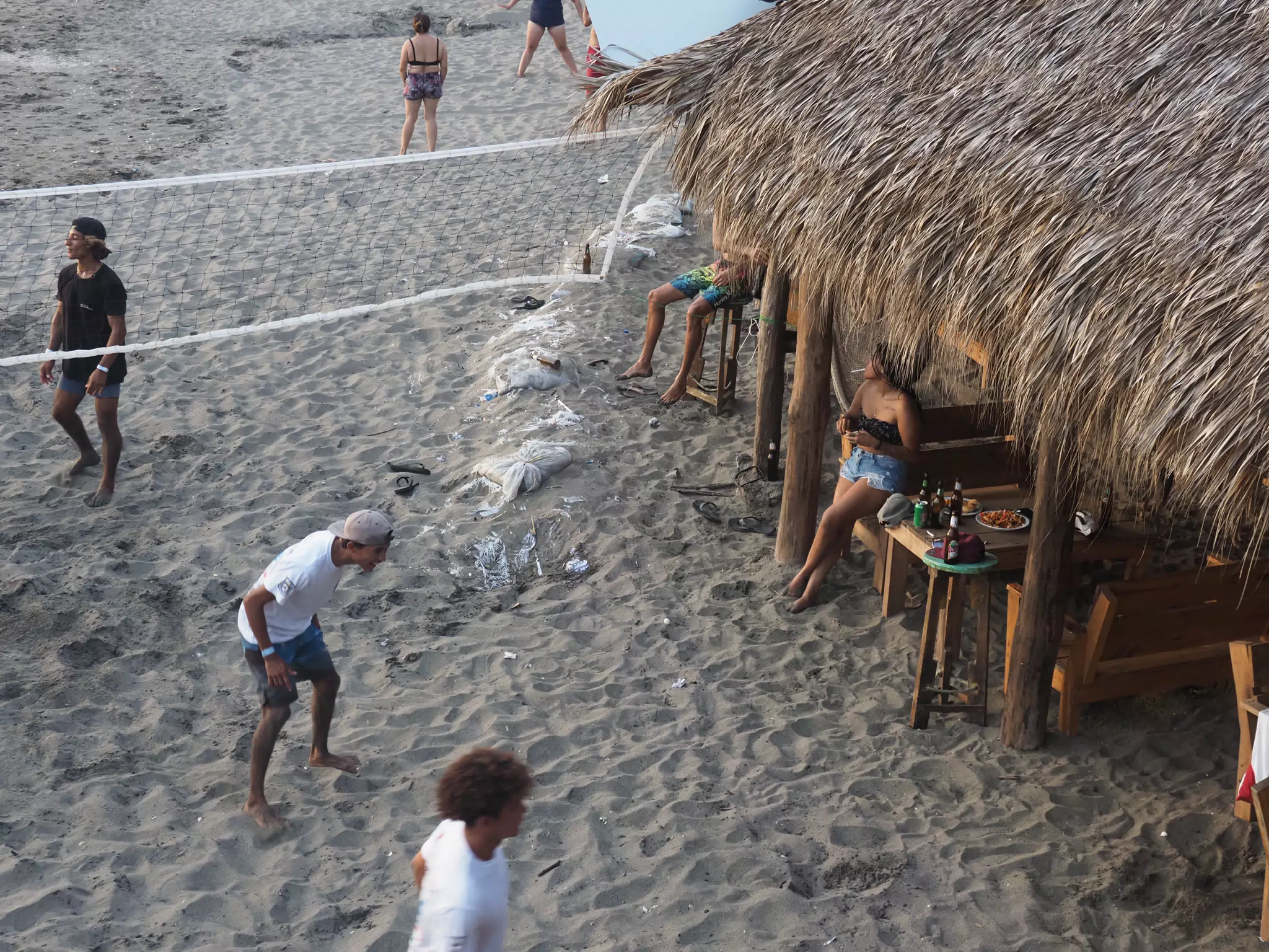 Beach Volleyball in Las Peñitas, Poneloya, Nicaragua at the Simple Beach Lodge