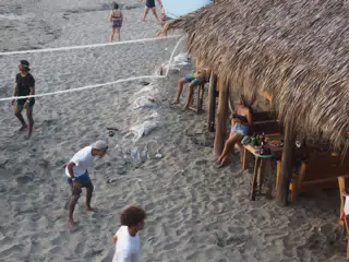 Beach Volleyball in Las Peñitas, Poneloya, Nicaragua at the Simple Beach Lodge