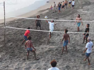 Beach Volleyball in Las Peñitas, Poneloya, Nicaragua at the Simple Beach Lodge