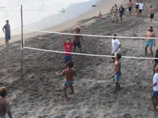 Beach Volleyball in Las Peñitas, Poneloya, Nicaragua at the Simple Beach Lodge