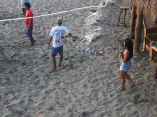 Beach Volleyball in Las Peñitas, Poneloya, Nicaragua at the Simple Beach Lodge