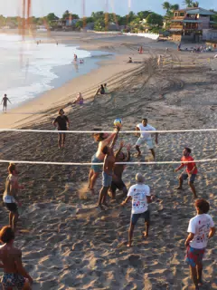 Beach Volleyball in Las Peñitas, Poneloya, Nicaragua at the Simple Beach Lodge