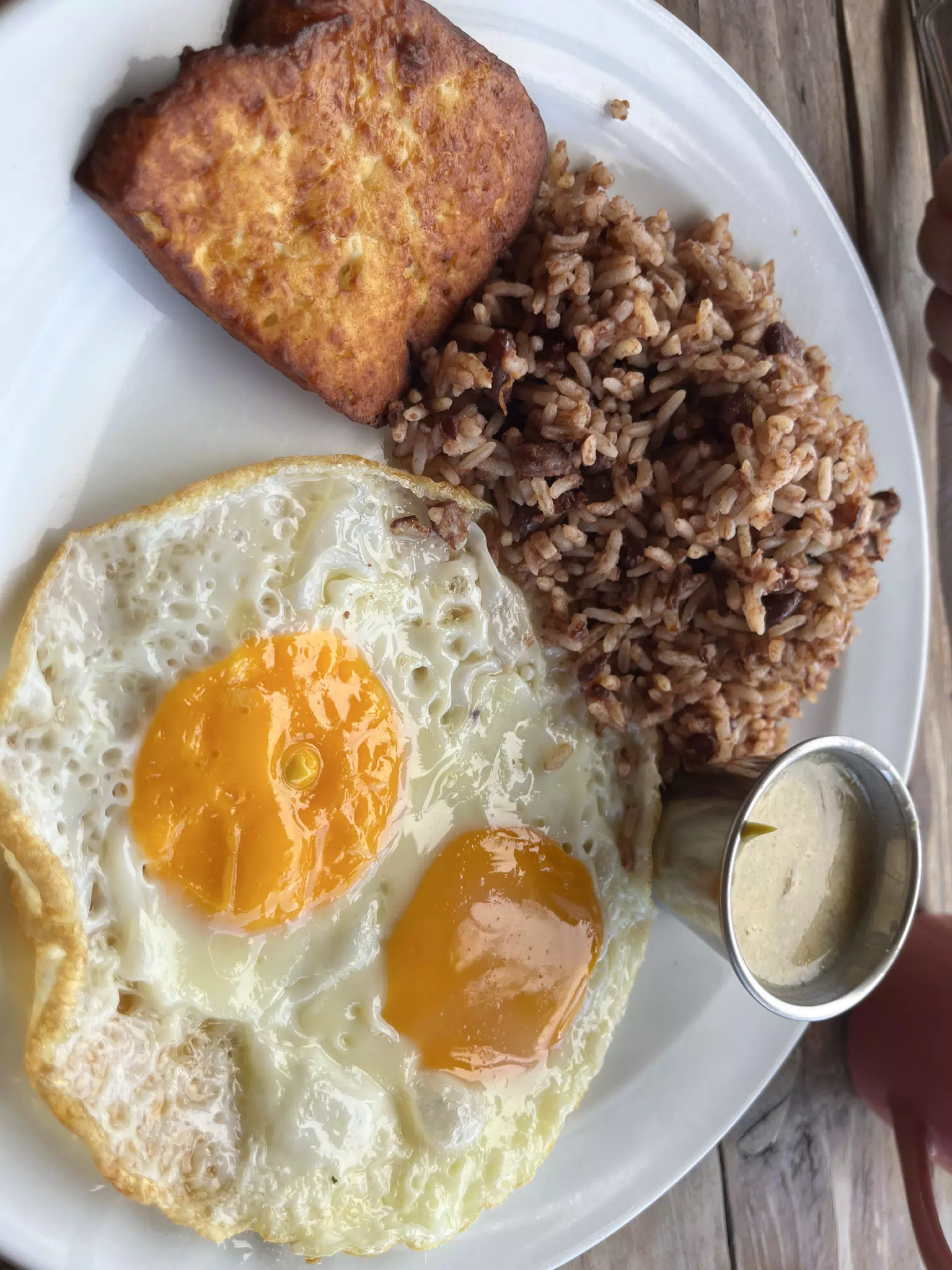 Nica Breakfast at the Simple Beach Lodge, Las Peñitas, Nicaragua