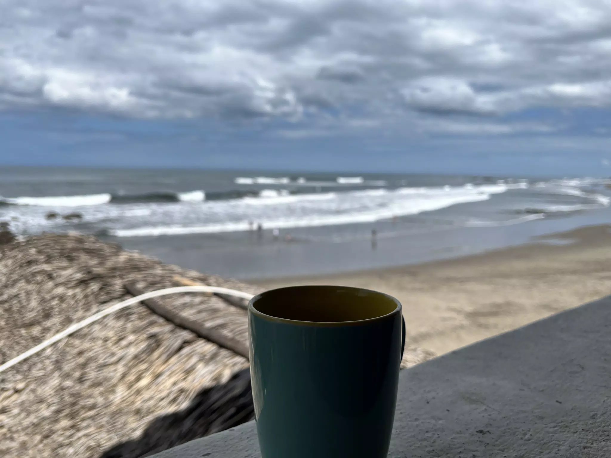 Coffee on the Balcony at the Simple Beach Lodge
