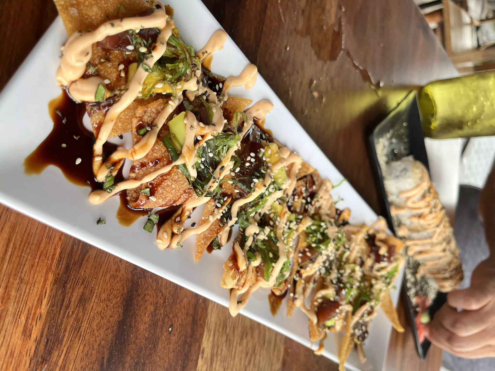 Tuna Nachos at Dragonfly in Chinandega
