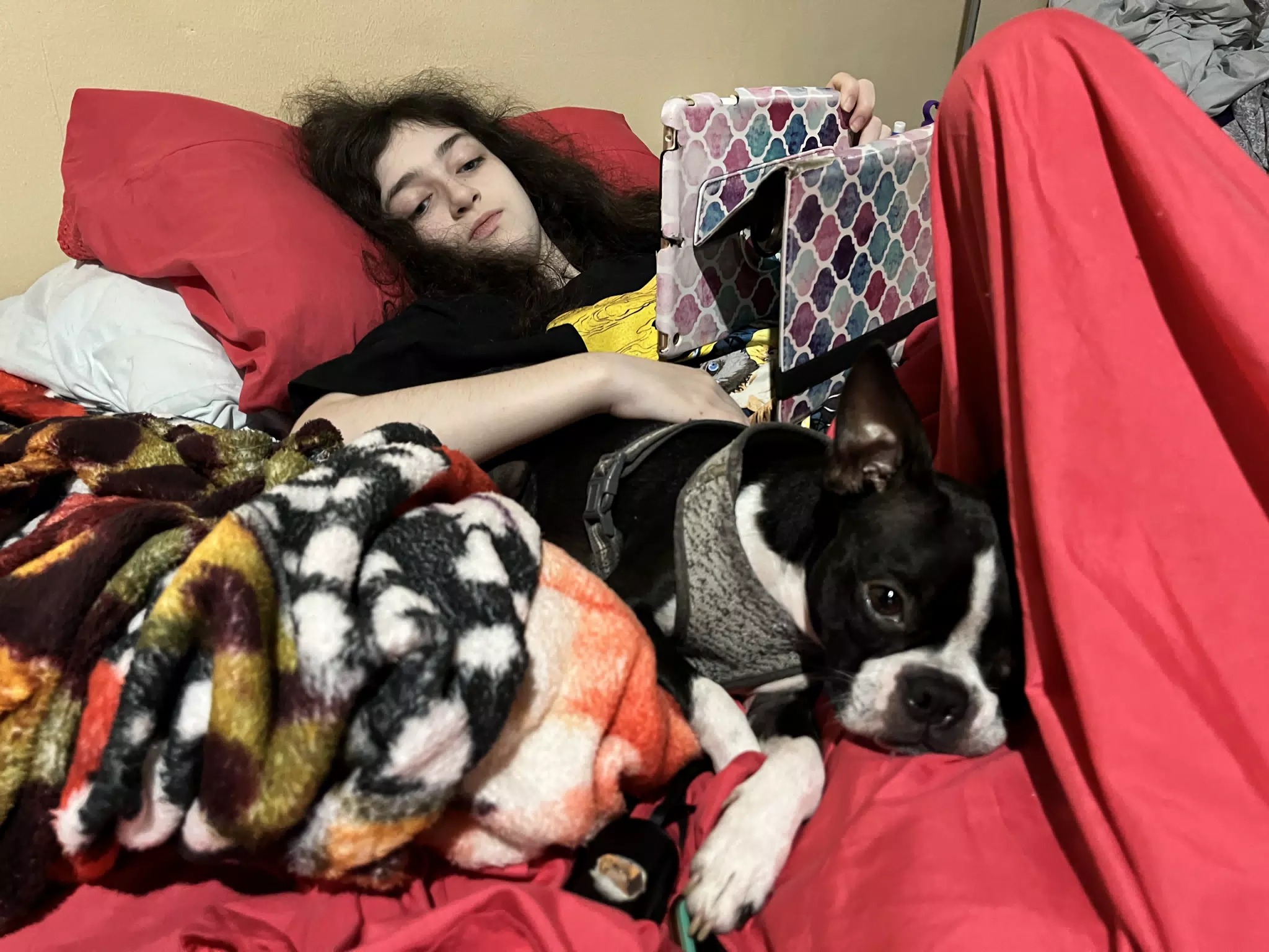 Clive Snuggling with Liesl
