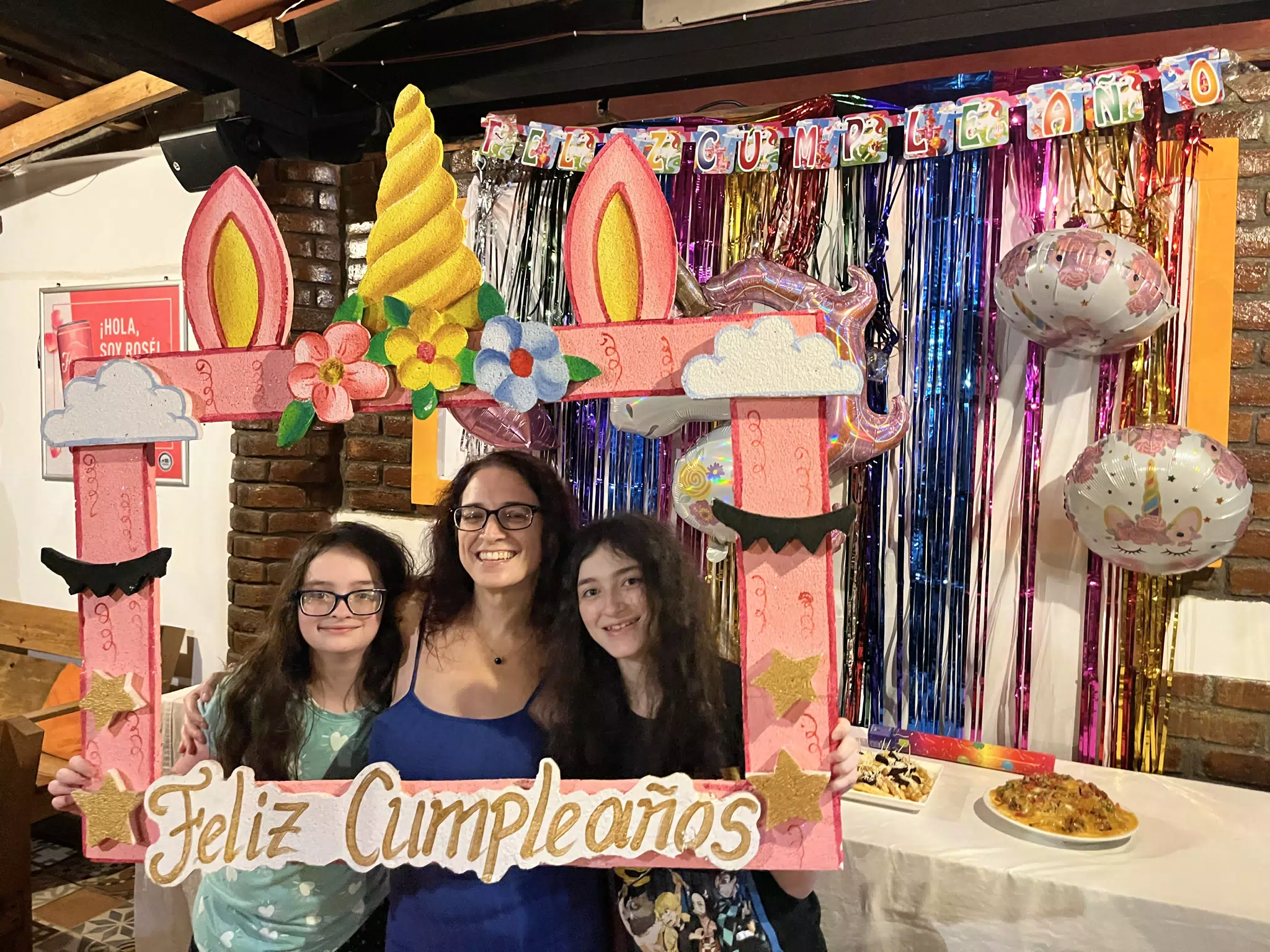 Luciana, Dominica & Liesl at Dominica's Birthday Party