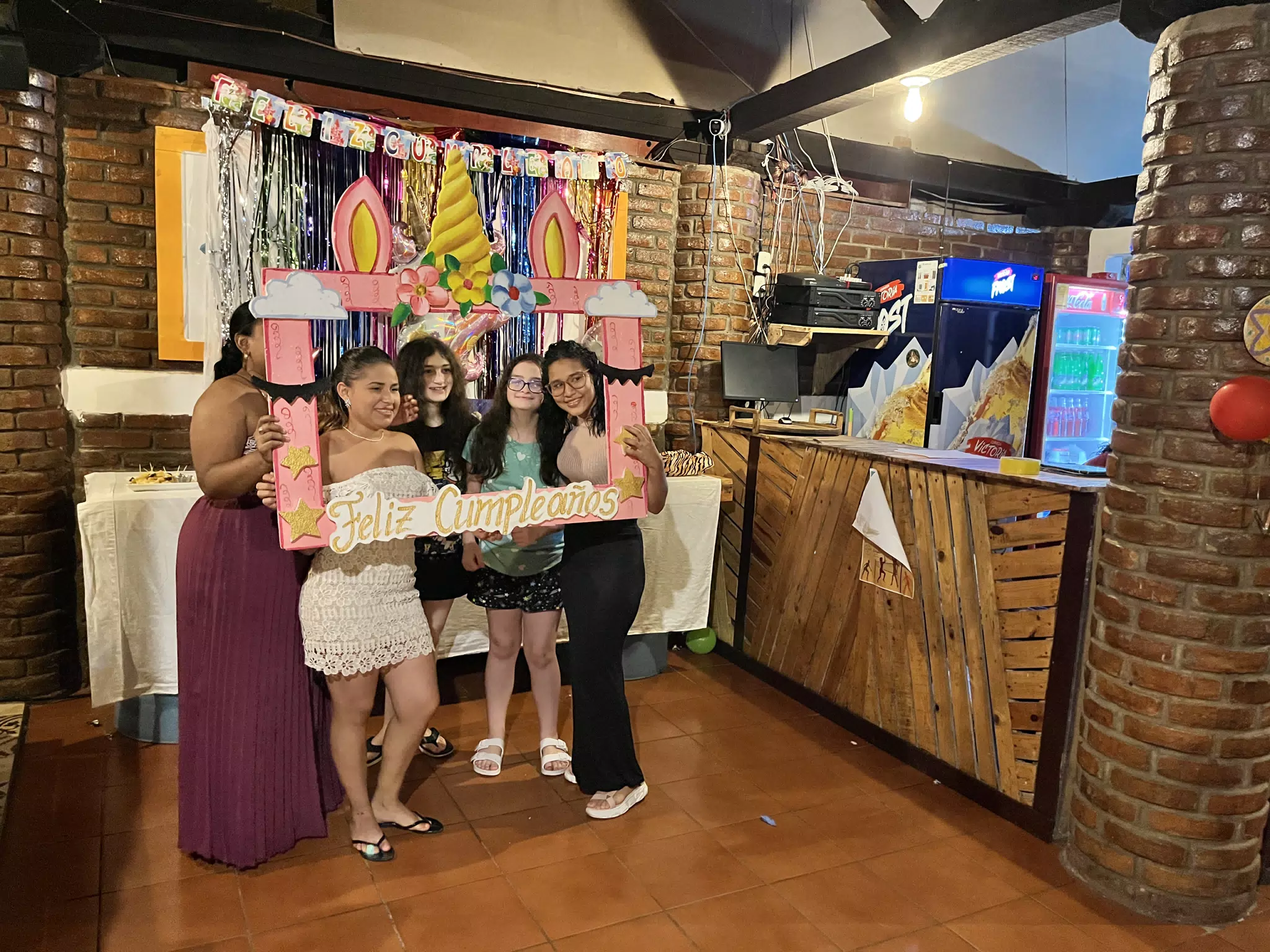 Birthday Revelers at the Simple Beach Lodge