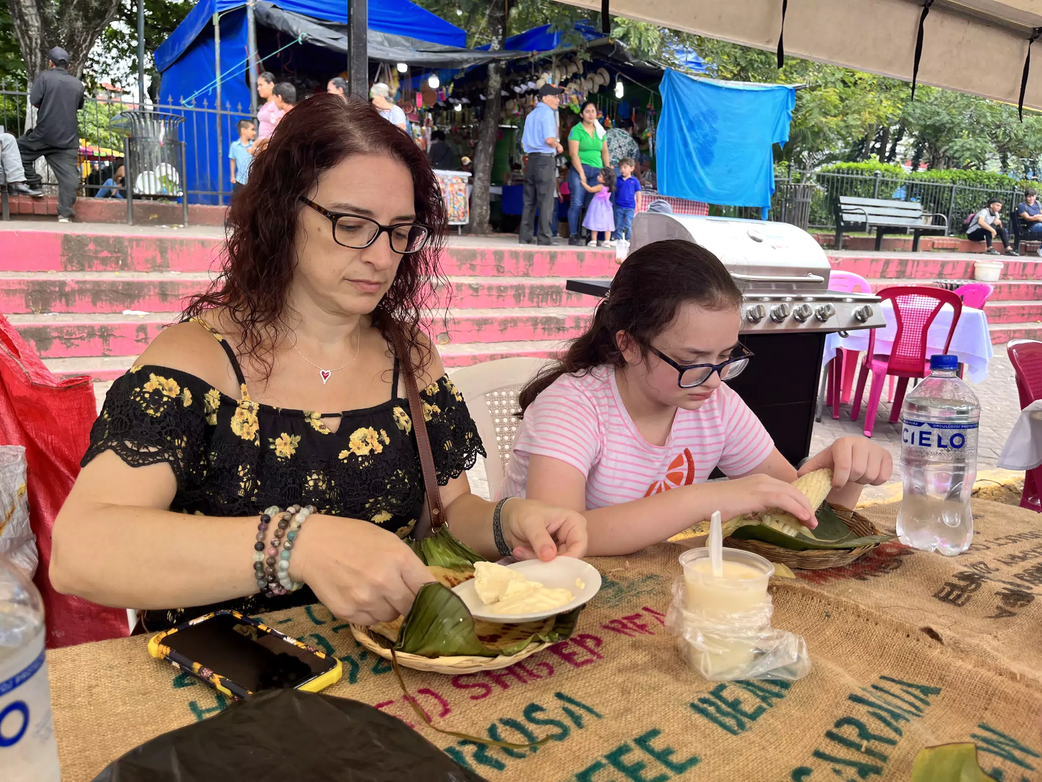 Dominica & Luciana at the Corn Festival in Matagalpa