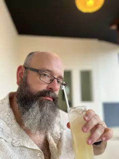 Scott with Cocktail at La Avenida