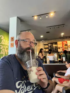 Selfie at Casa del Cafe, Leon