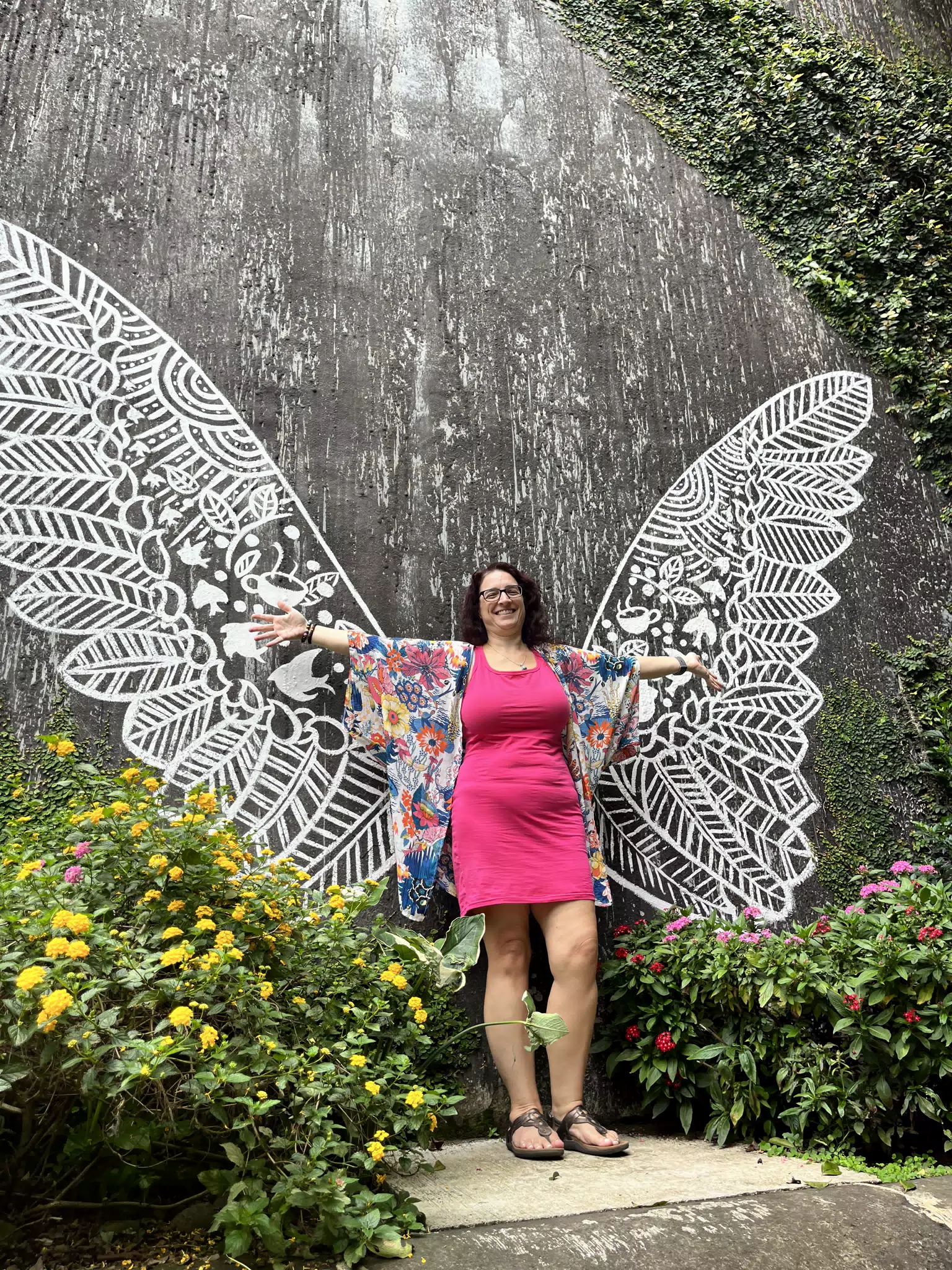 Dominica Doing Instagram Angel Wings