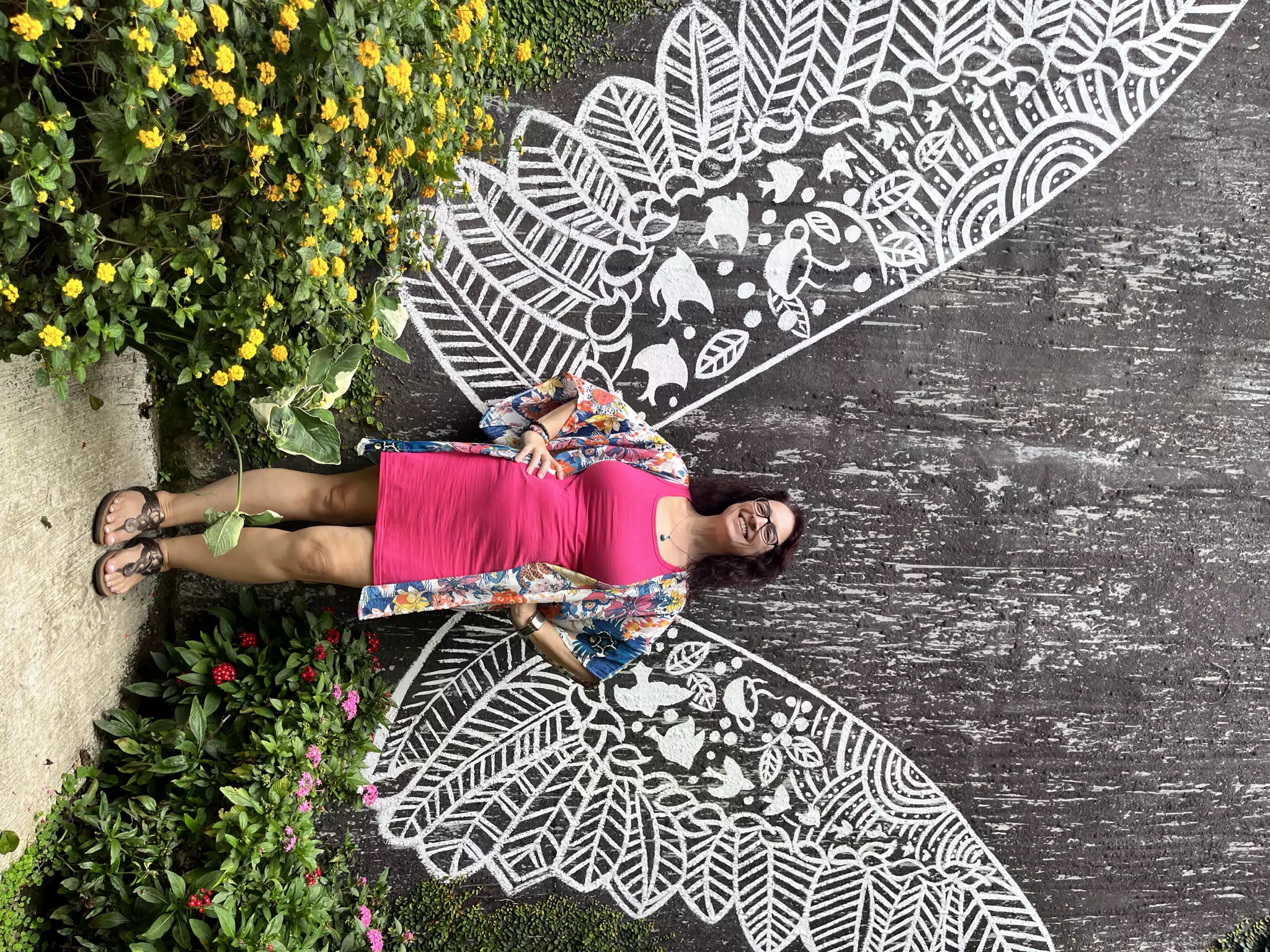 Dominica with Wings at Cafe in Costa Rica