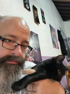 Restaurant Cat Selfie