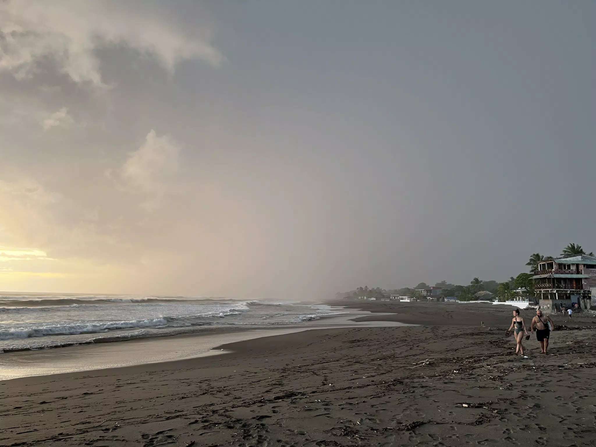 Pacific Ocean at Las Peñitas Nicaragua