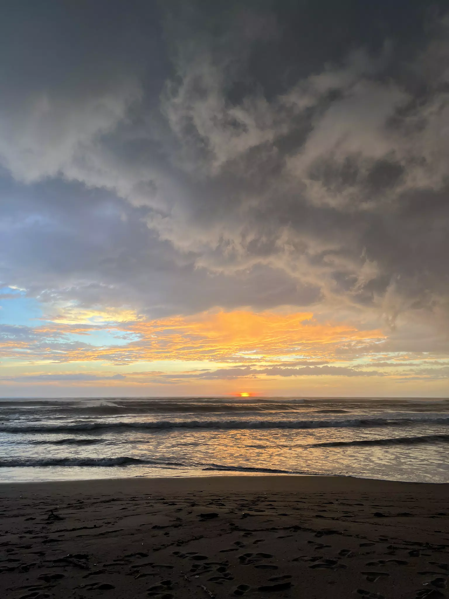 Pacific Ocean at Las Peñitas Nicaragua