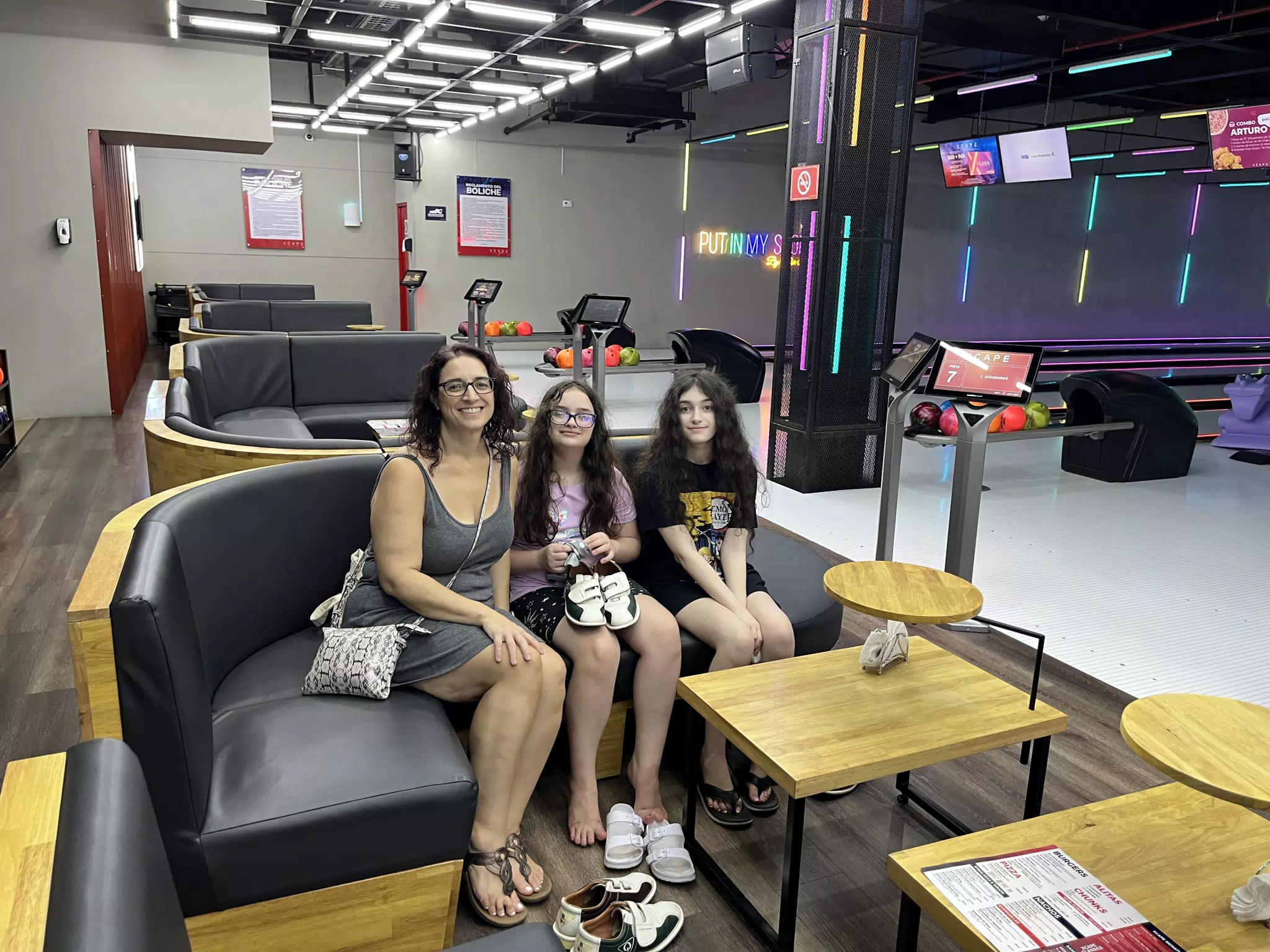 Family at Bowling in Managua