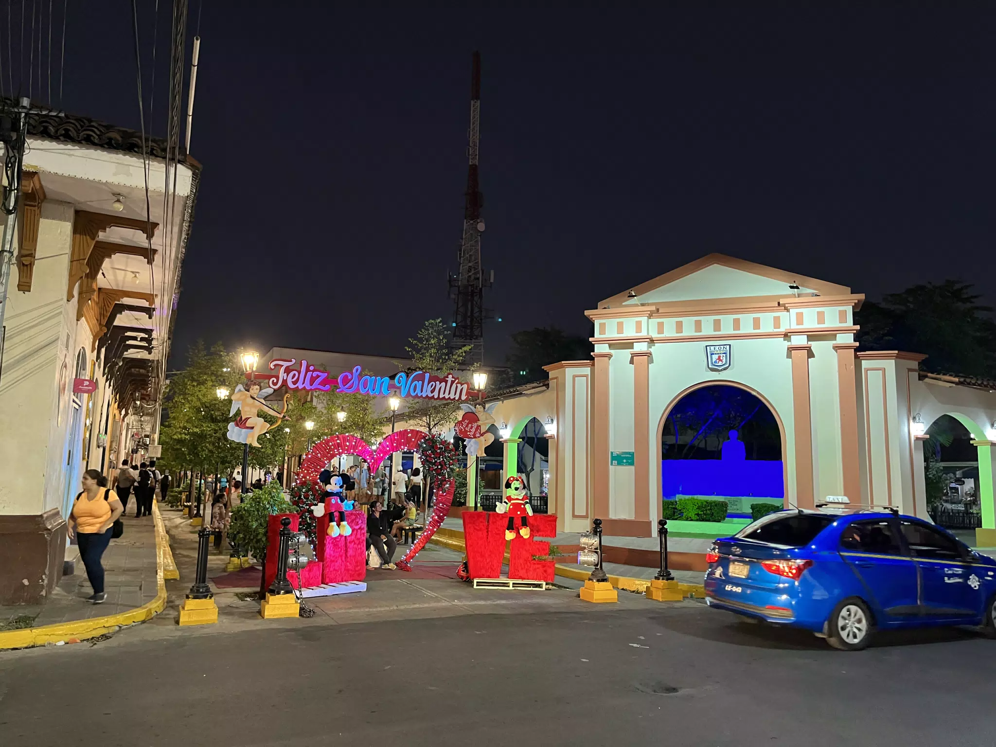 Valentine's Day Display in Leon, Nicaragua
