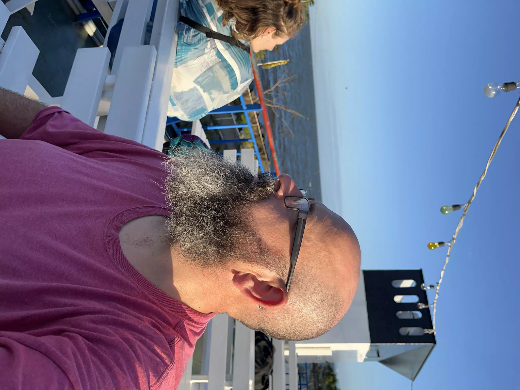 Scott on the Ferry from San Jorge to Ometepe