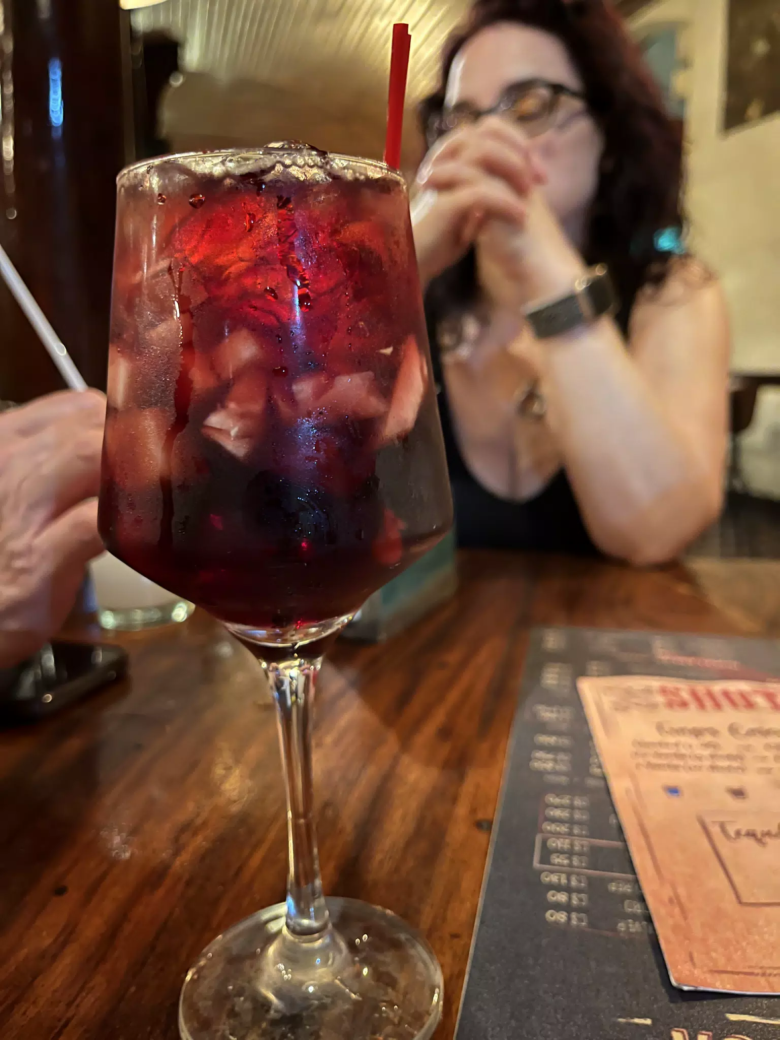 Sangria at La Fabrica in Leon, Nicaragua