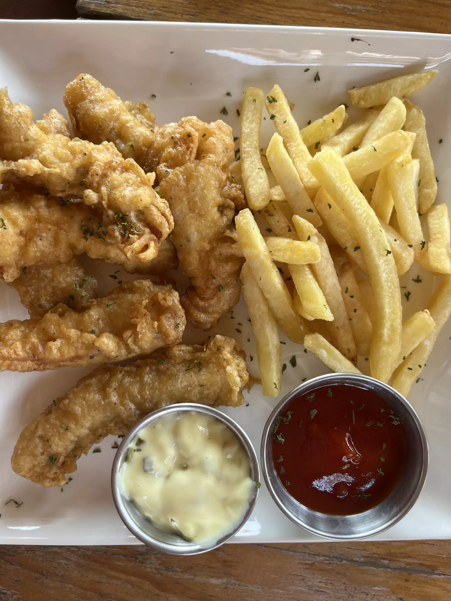 Fish & Chips at the Simple Beach Lodge, Playa Las Penitas, Nicaragua