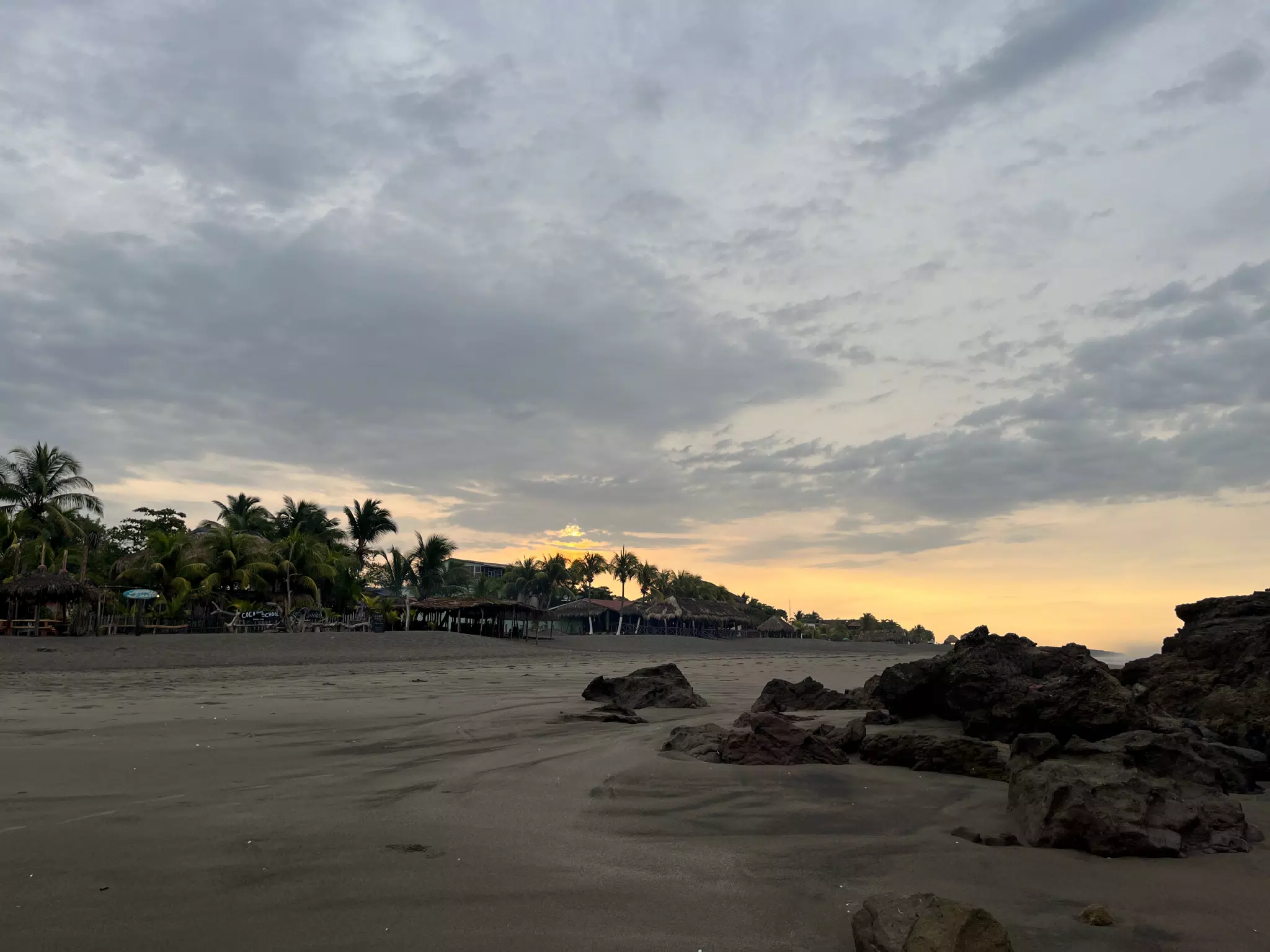 Sunrise over Las Peñitas Beach, Nicaragua
