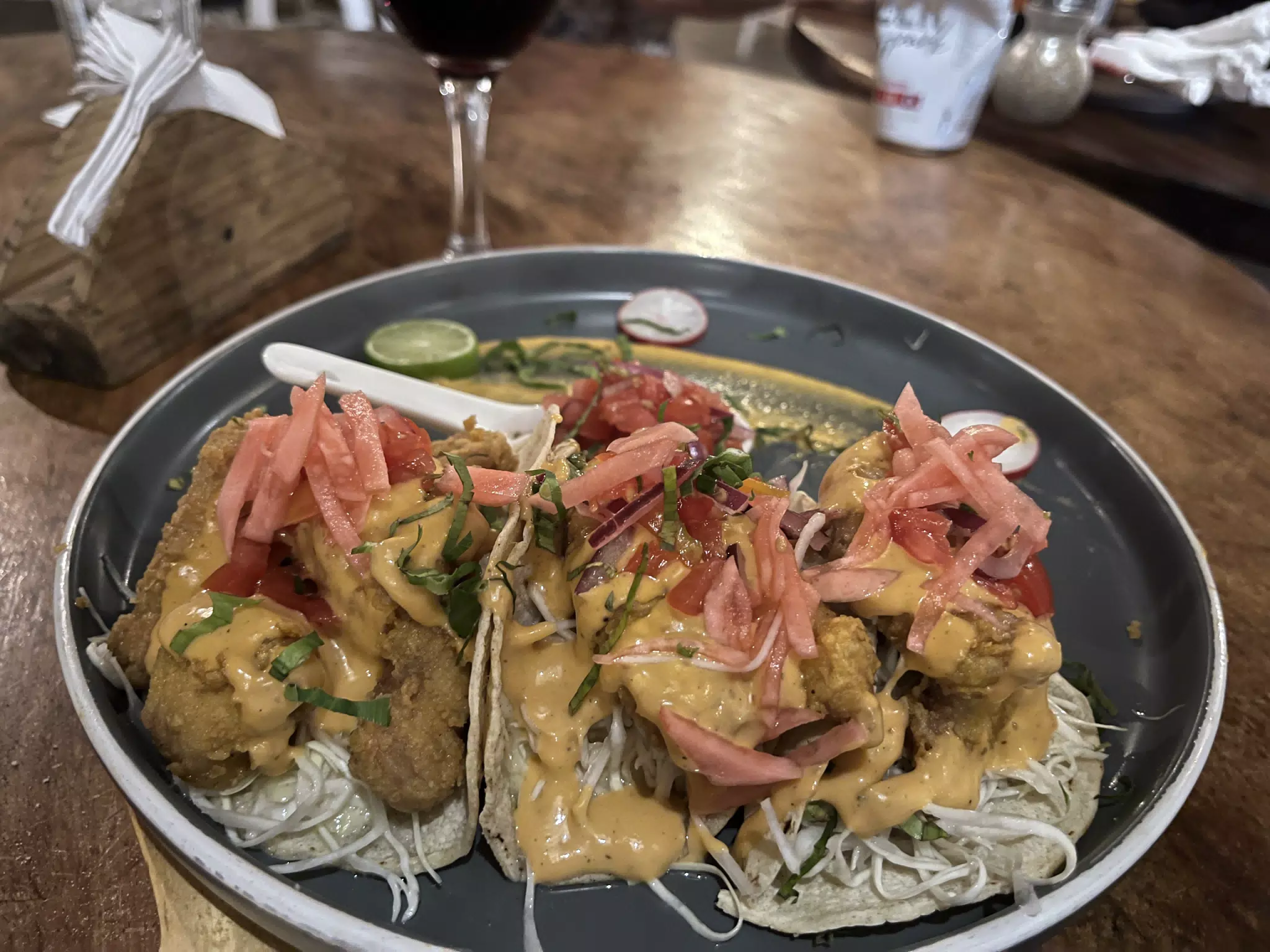 Fish Tacos at SUA Las Peñitas Nicaragua