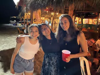 Isabel, Marcela, Kat at the Simple Beach Lodge | Pirates Point | Las Peñitas Nicaragua