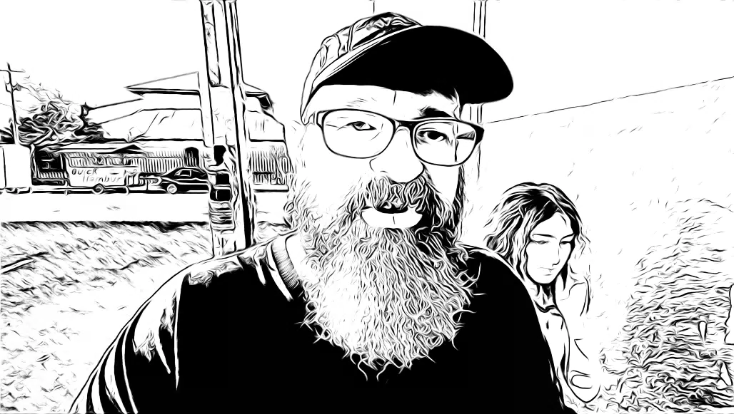 Scott and Liesl in Nicaragua Cartoon