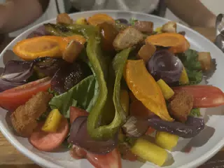 Camille's Grilled Veggie Salad at Sua Leon Nicaragua