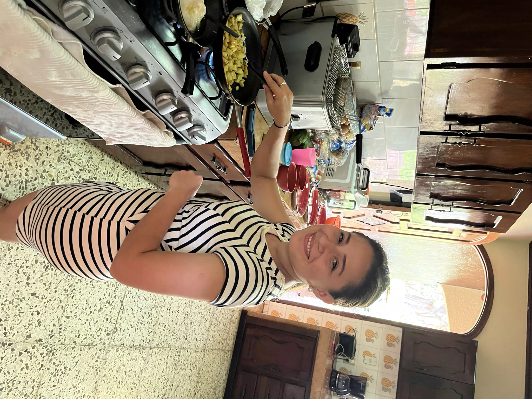 Jaho Making Breakfast