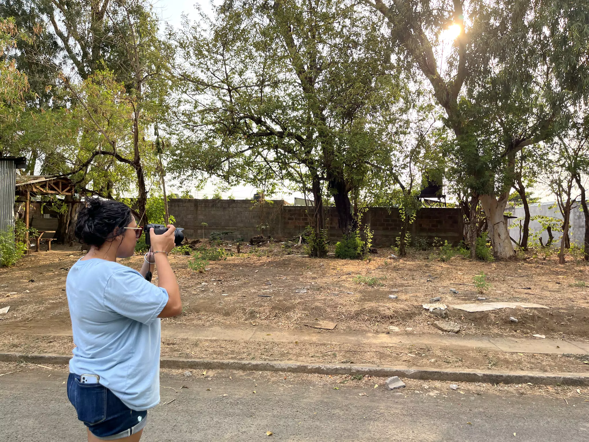 Marcela Photographing Houses