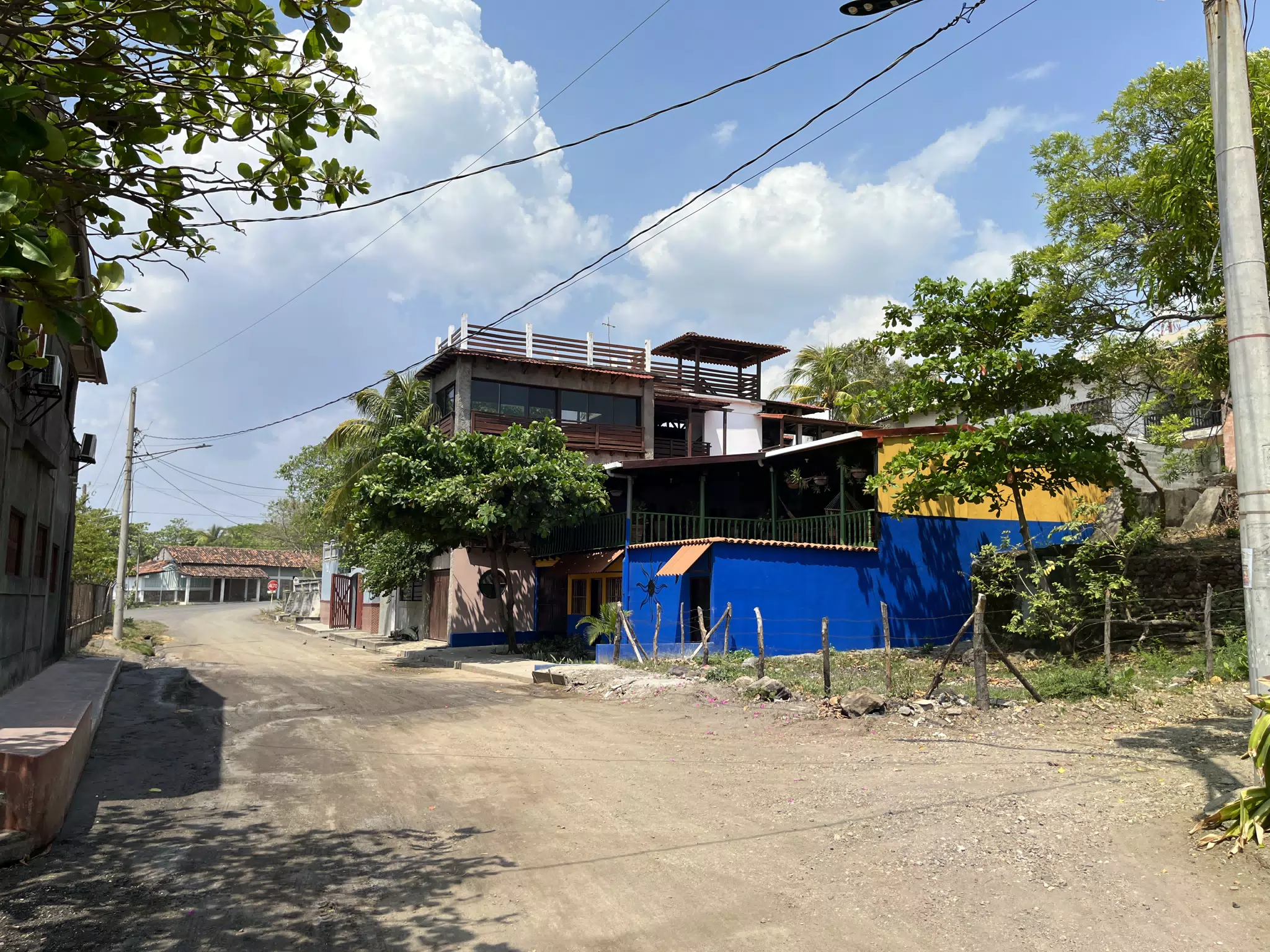 Houses on the Poneloya Malecon, Nicaragua