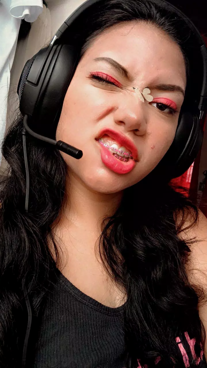 Eva with Headset at Work