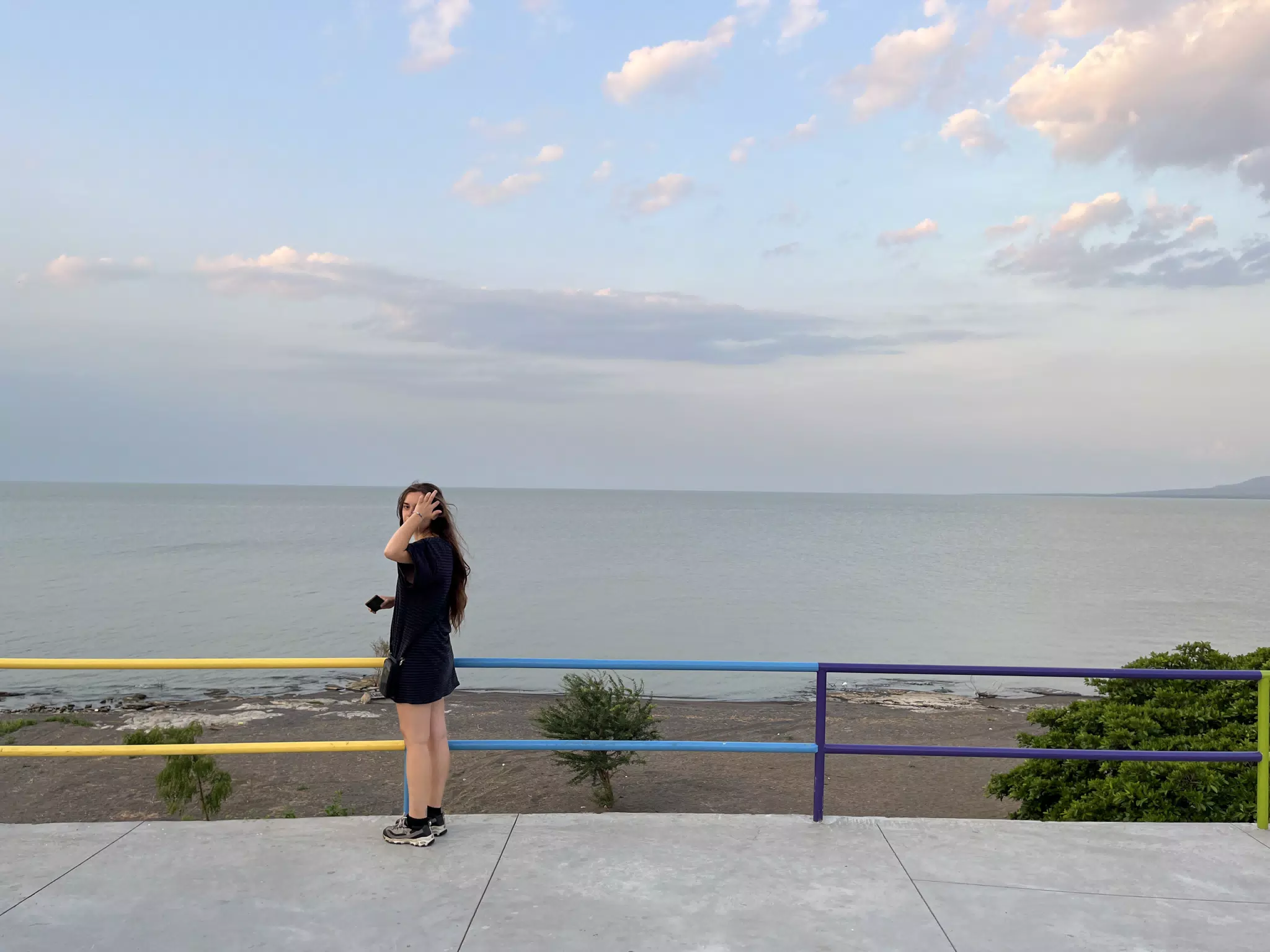 Camille at the Mirador on Lago Xolotlan, Nicaragua