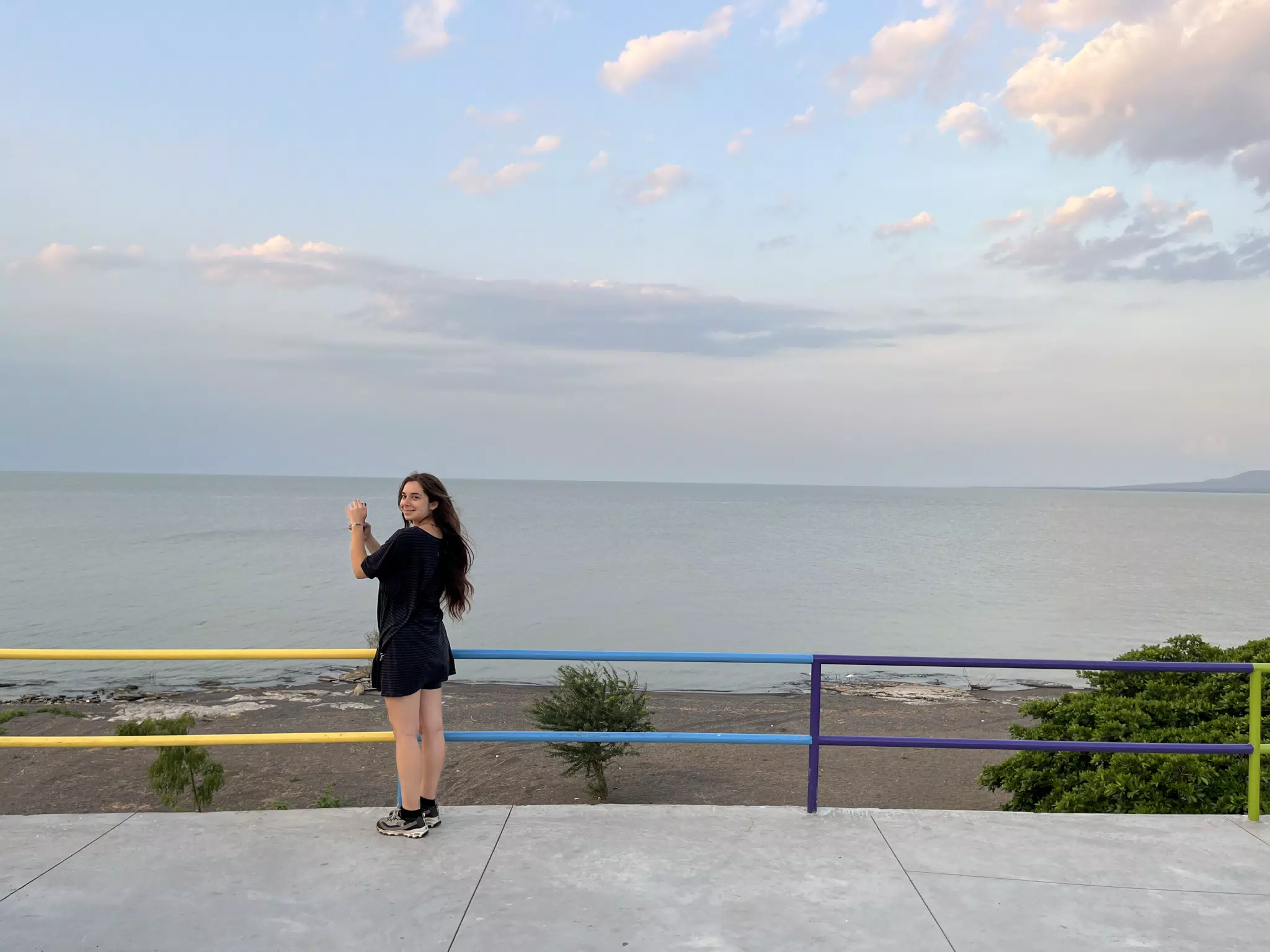 Camille at the Mirador on Lago Xolotlan, Nicaragua