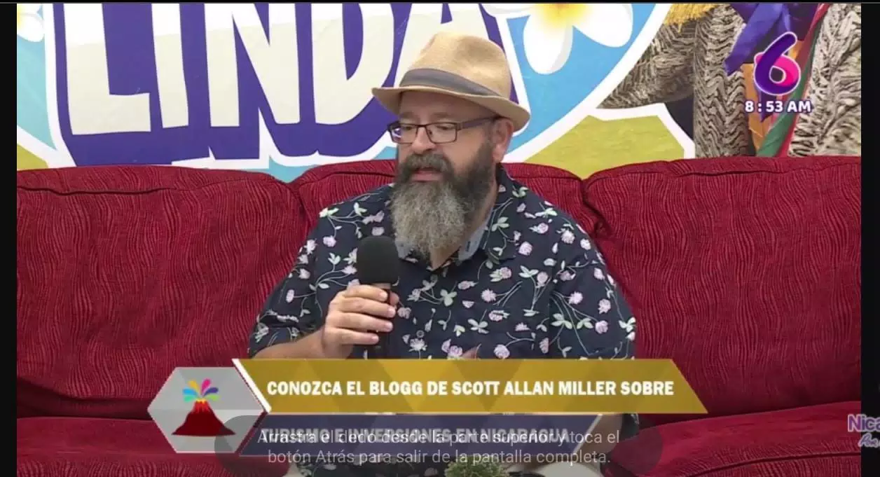 Scott Alan Miller on Nicaragua Linda TV Canal 6