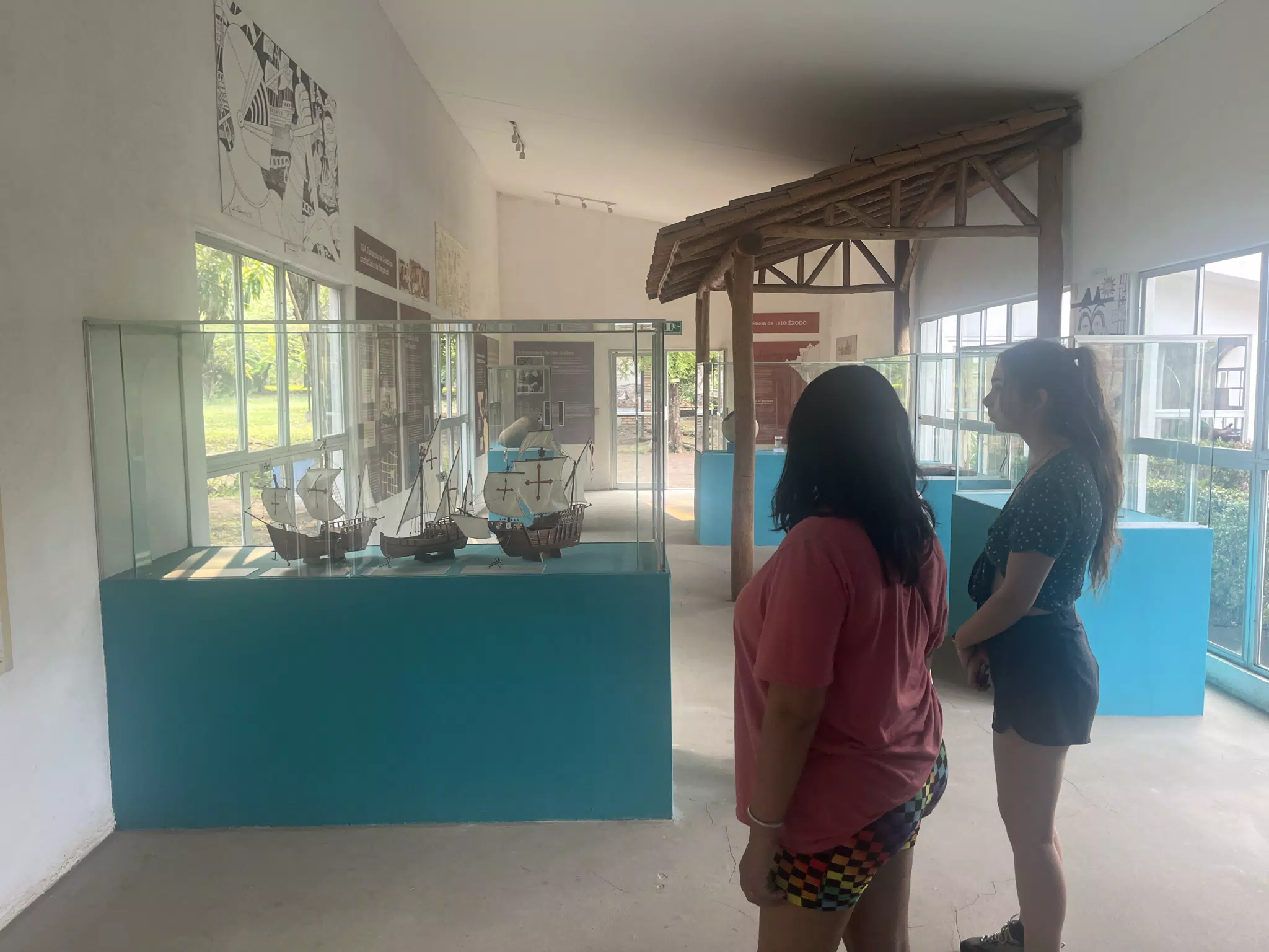 Marcela & Camile at Leon Viejo Museo, Nicaragua