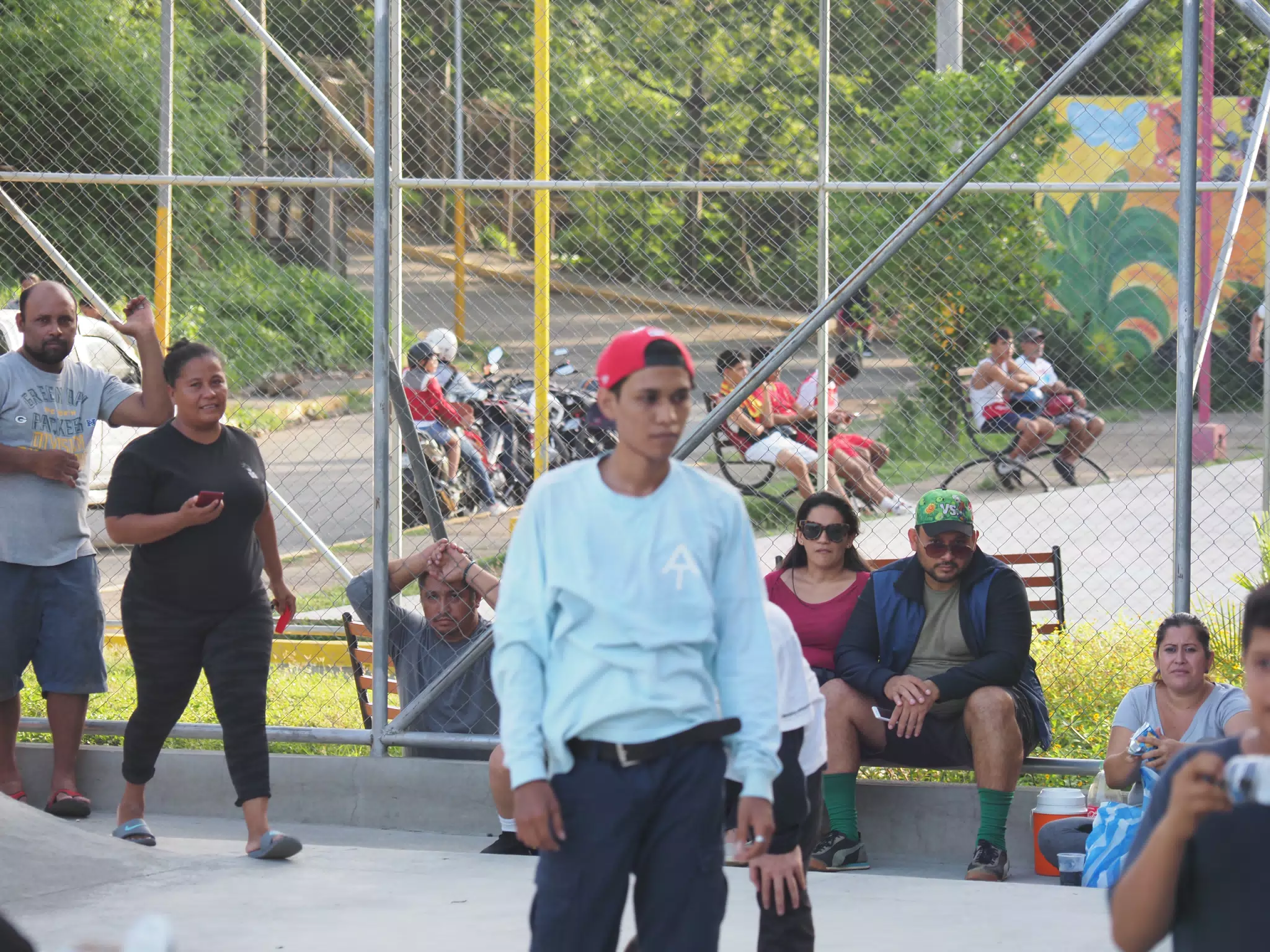 Skateboard Skating Competition in Leon Nicaragua Skate Park