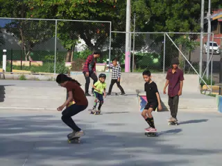 Skateboard Skating Competition in Leon Nicaragua Skate Park