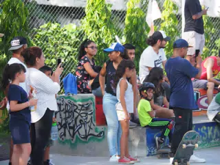 Skateboard Skating Competition in Leon Nicaragua Skate Park