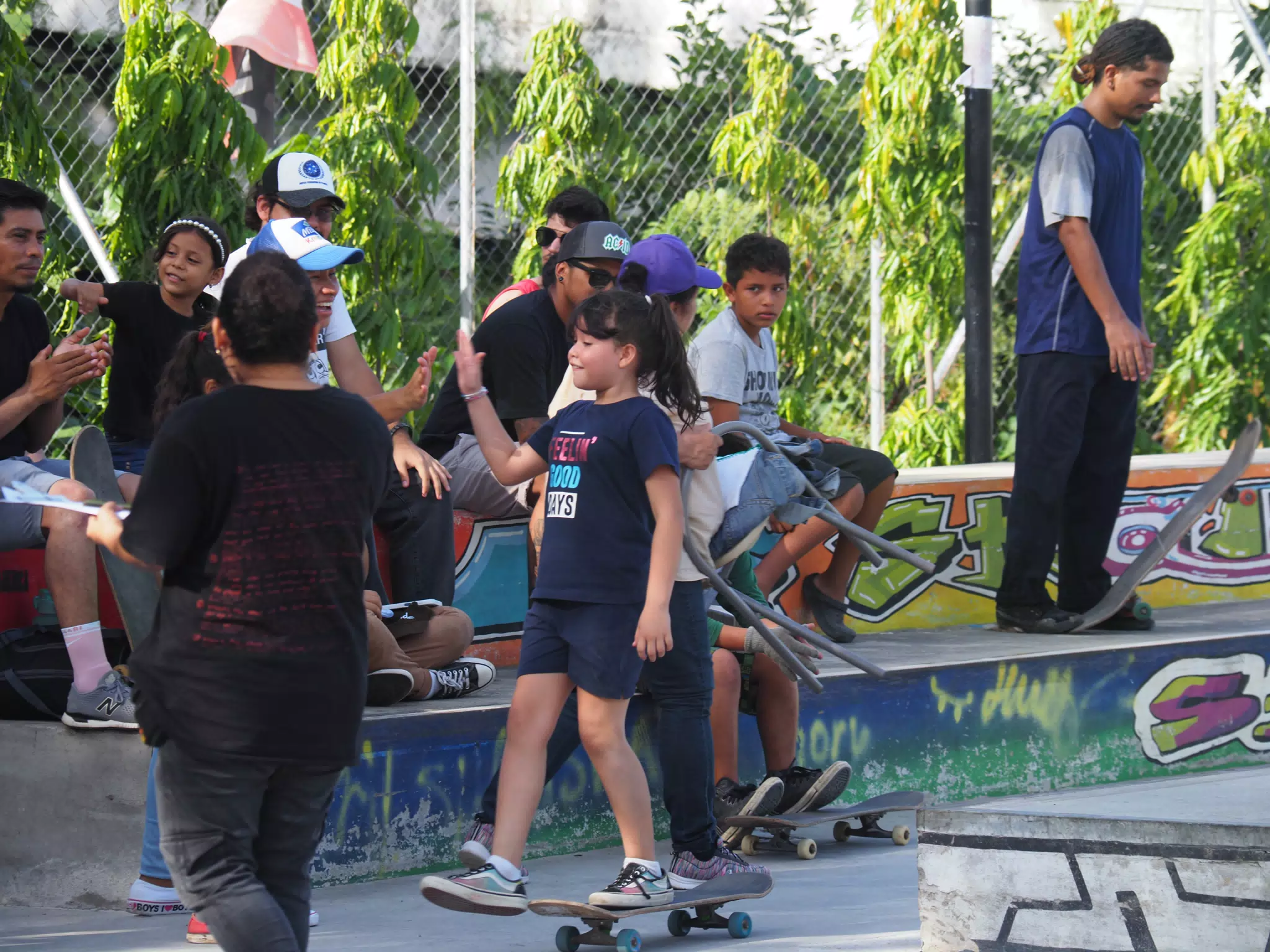 Skateboard Skating Competition in Leon Nicaragua Skate Park