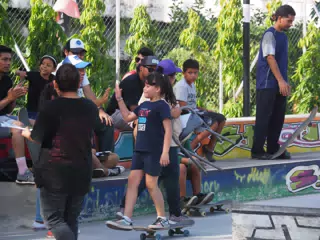 Skateboard Skating Competition in Leon Nicaragua Skate Park