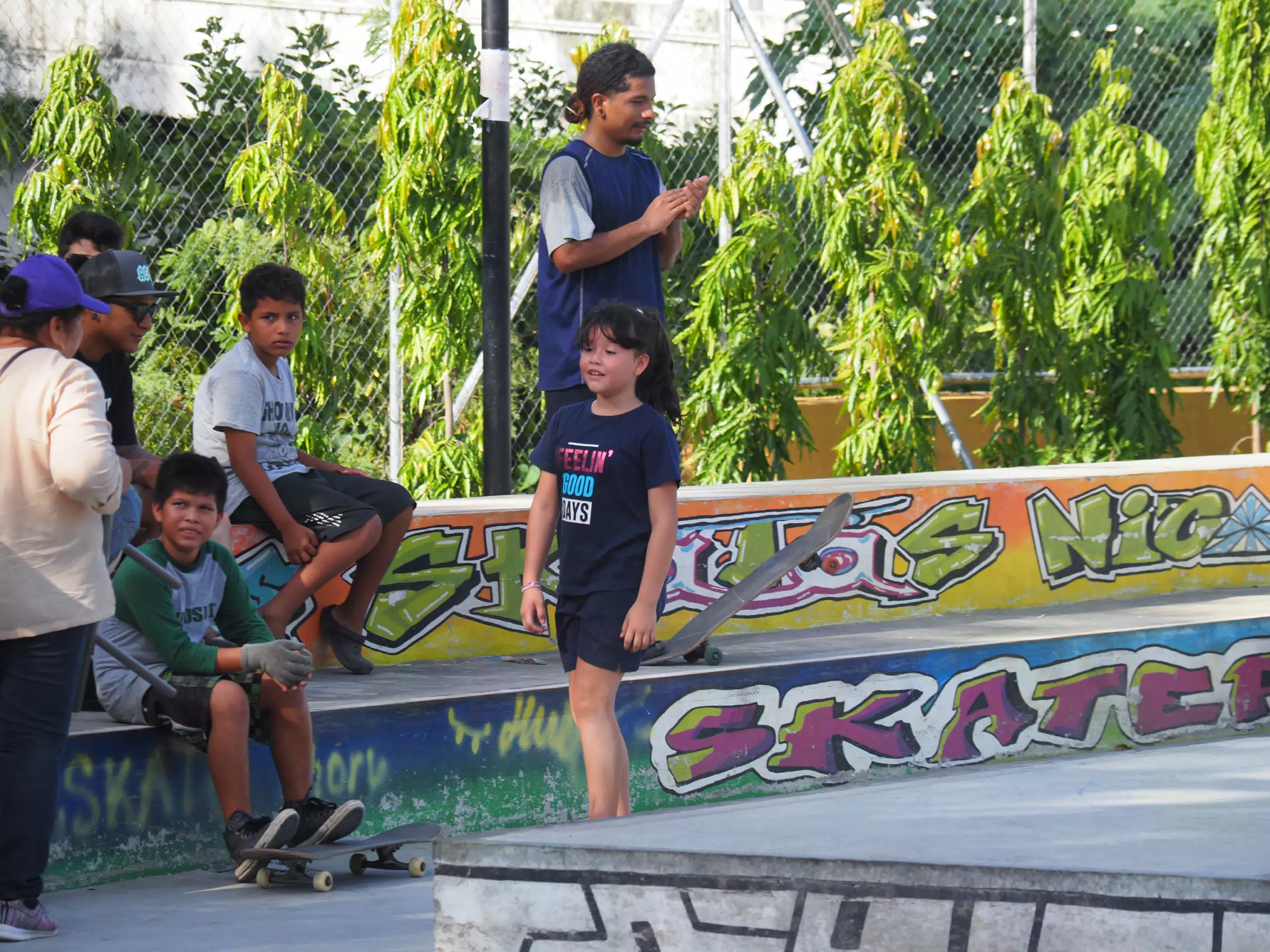Skateboard Skating Competition in Leon Nicaragua Skate Park