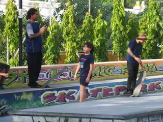 Skateboard Skating Competition in Leon Nicaragua Skate Park