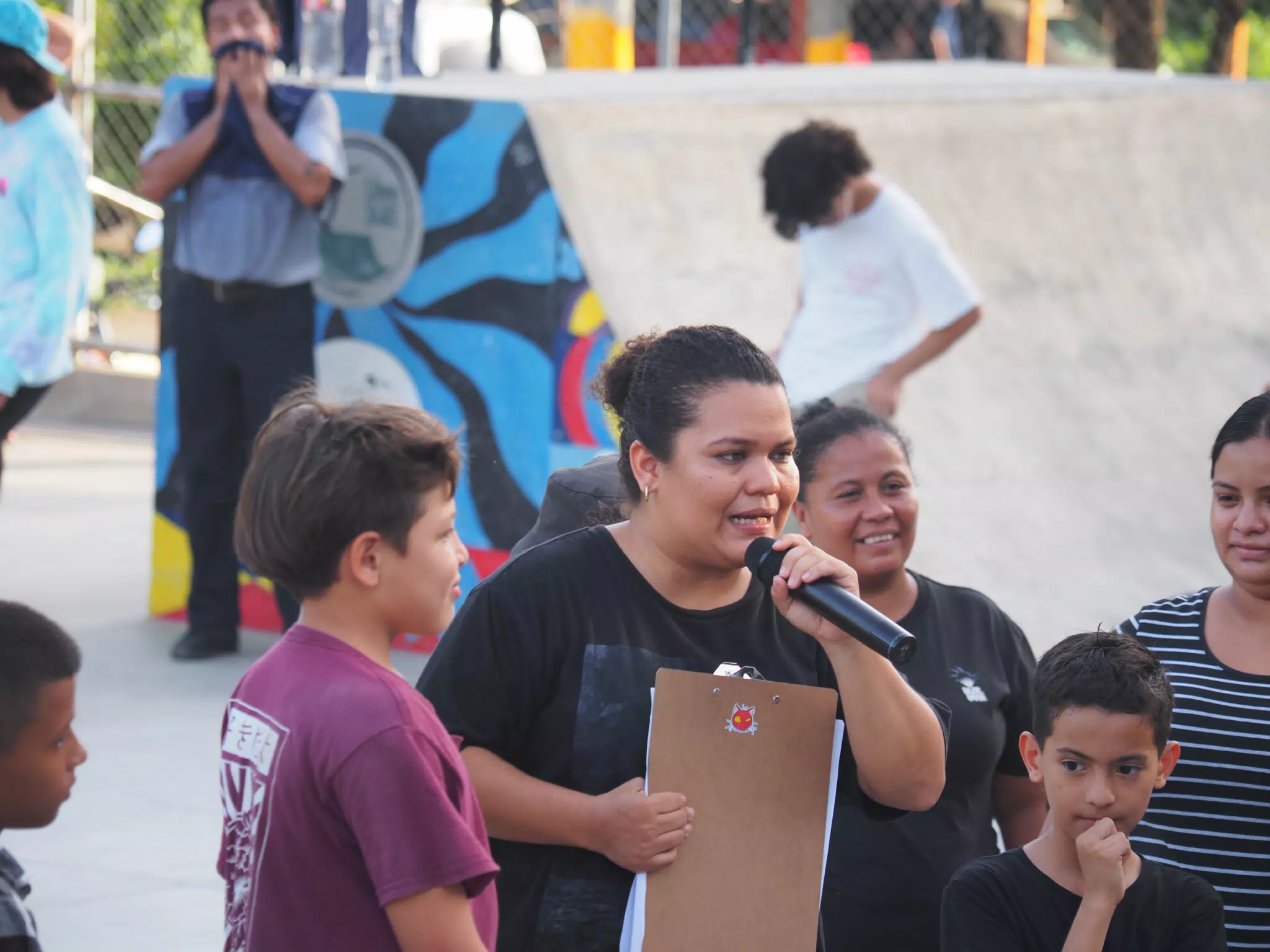 Skateboard Skating Competition in Leon Nicaragua Skate Park