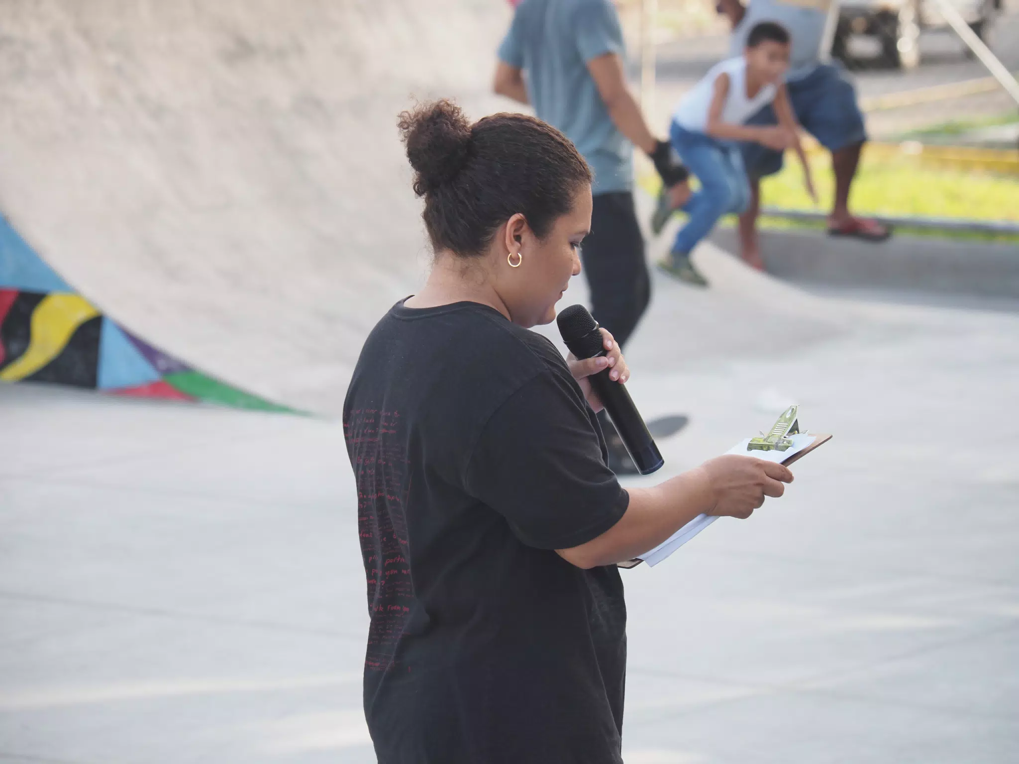Skateboard Skating Competition in Leon Nicaragua Skate Park