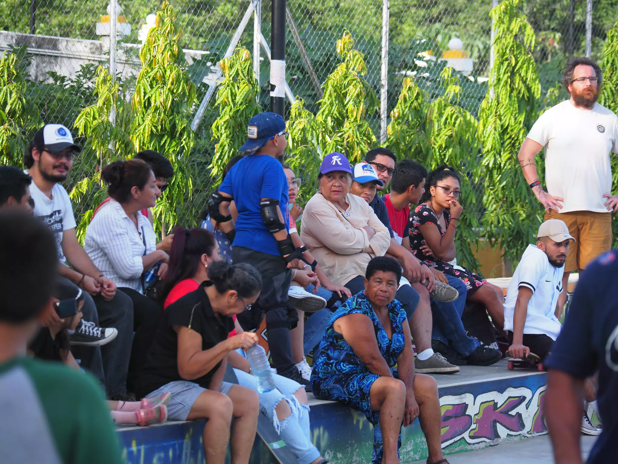 Skateboard Skating Competition in Leon Nicaragua Skate Park