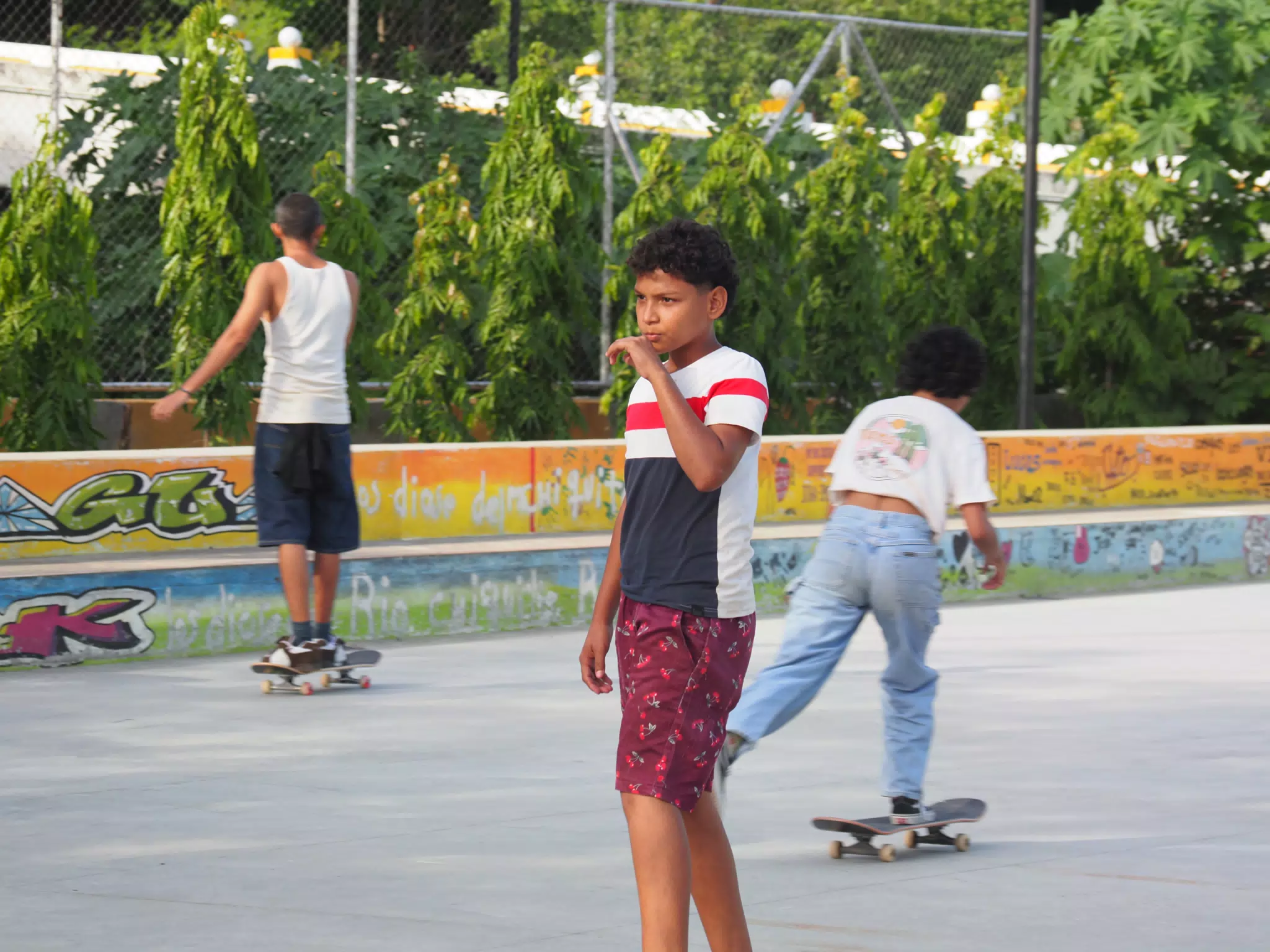 Skateboard Skating Competition in Leon Nicaragua Skate Park