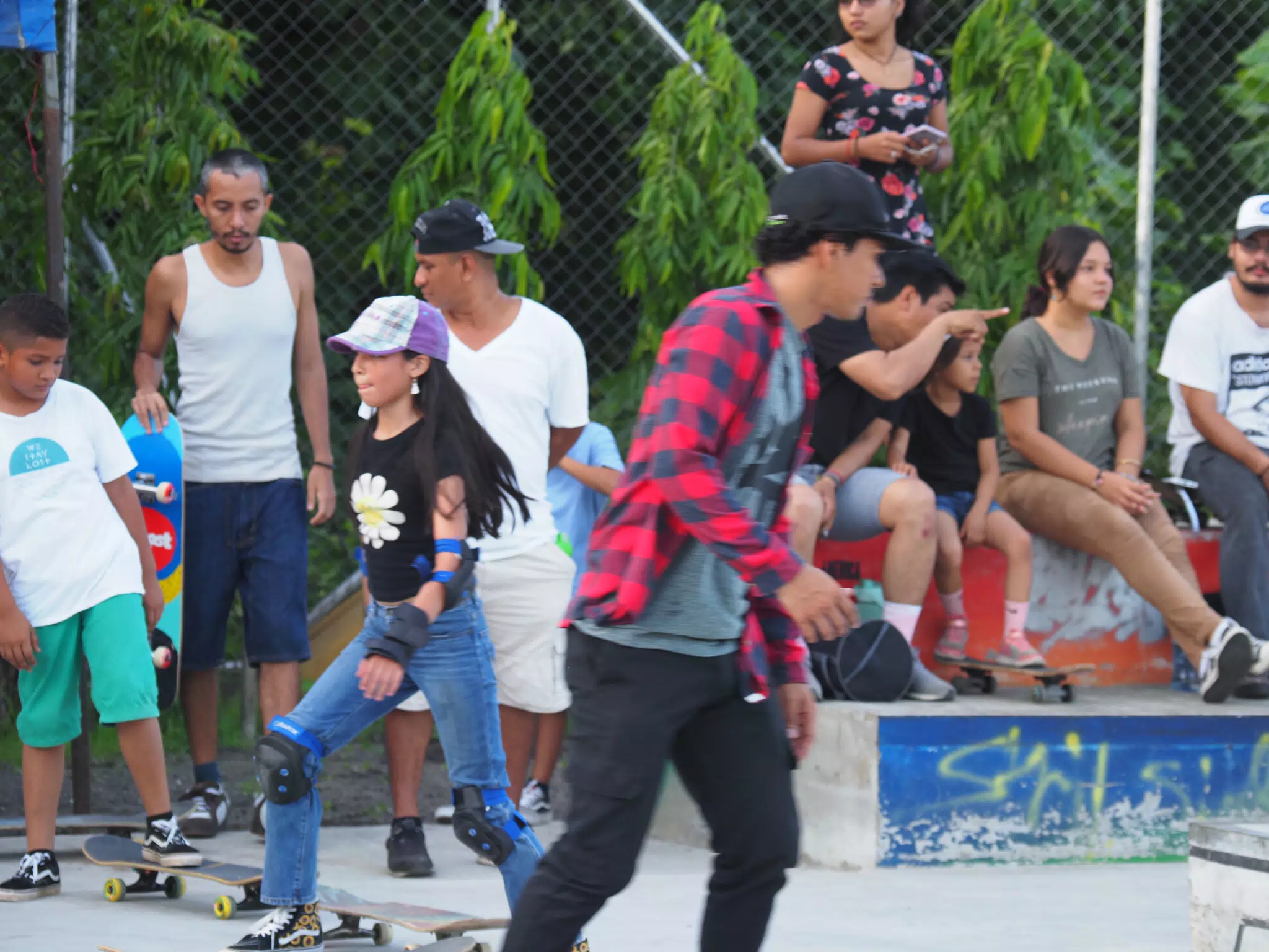 Skateboard Skating Competition in Leon Nicaragua Skate Park